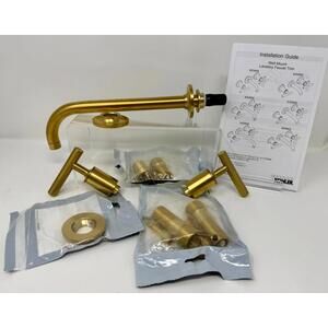 NEW KOHLER K-T14414-4-2MB Purist Wall Mount Faucet Trim Brushed Moderne Brass